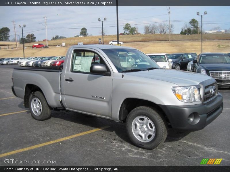 Silver Streak Mica / Graphite 2010 Toyota Tacoma Regular Cab
