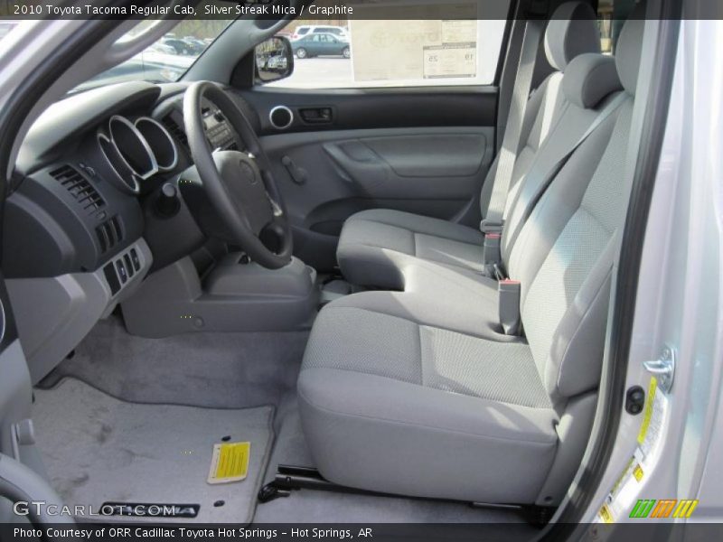 Silver Streak Mica / Graphite 2010 Toyota Tacoma Regular Cab