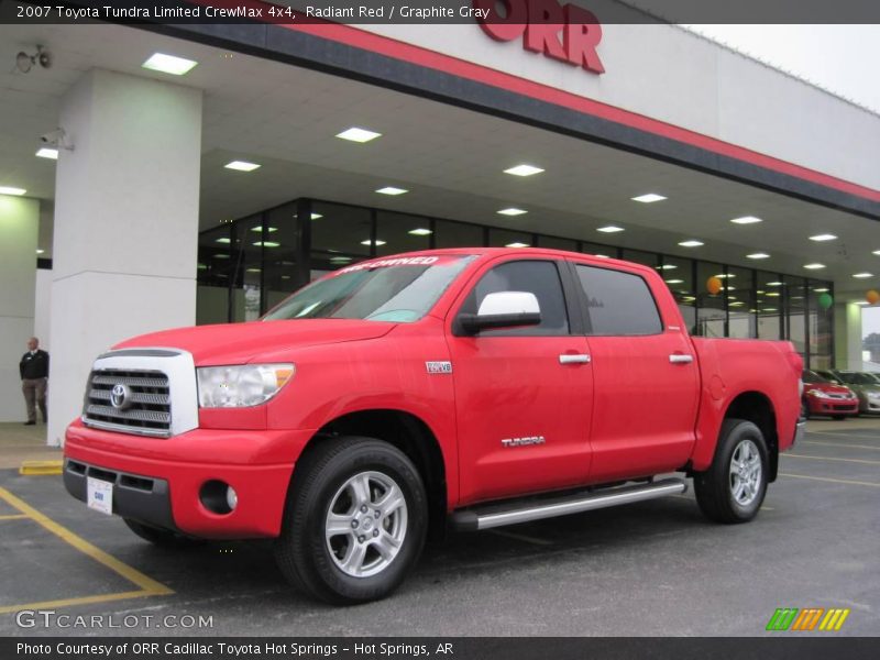 Radiant Red / Graphite Gray 2007 Toyota Tundra Limited CrewMax 4x4