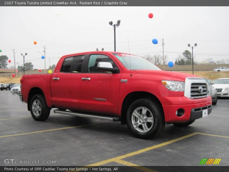 Radiant Red / Graphite Gray 2007 Toyota Tundra Limited CrewMax 4x4