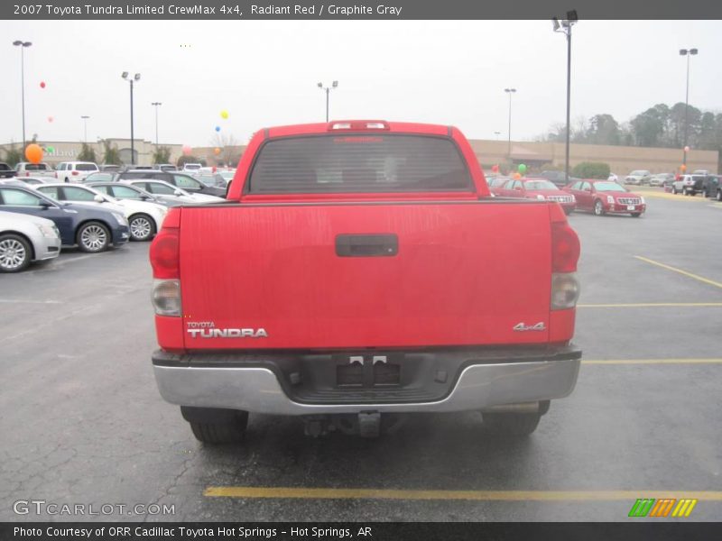 Radiant Red / Graphite Gray 2007 Toyota Tundra Limited CrewMax 4x4