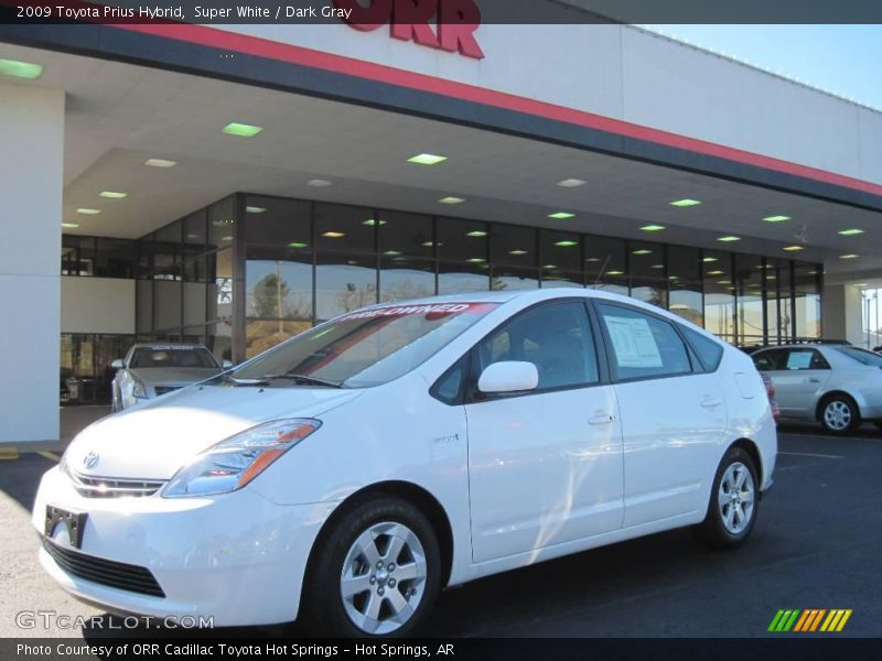 Super White / Dark Gray 2009 Toyota Prius Hybrid