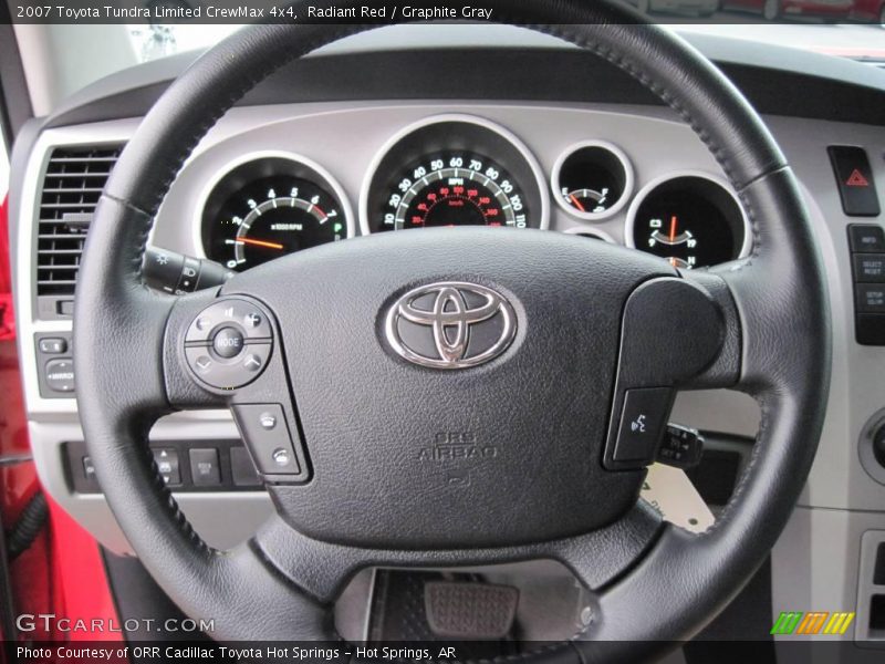 Radiant Red / Graphite Gray 2007 Toyota Tundra Limited CrewMax 4x4