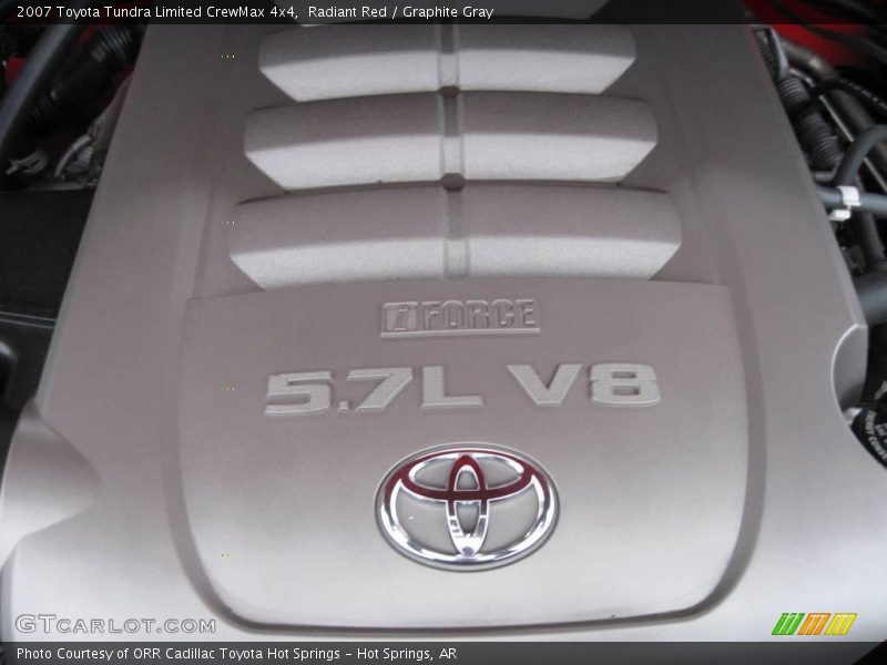 Radiant Red / Graphite Gray 2007 Toyota Tundra Limited CrewMax 4x4