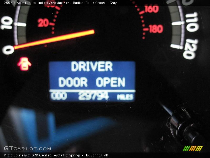 Radiant Red / Graphite Gray 2007 Toyota Tundra Limited CrewMax 4x4
