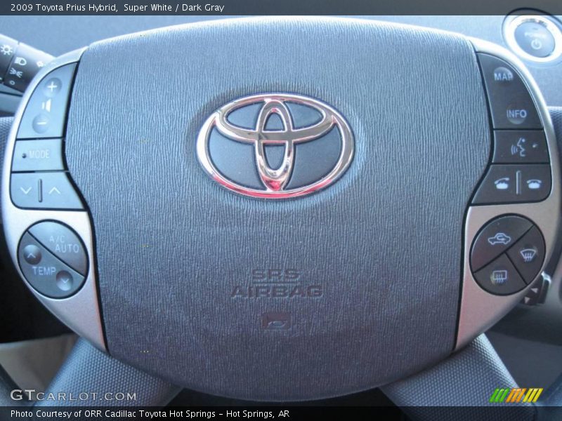 Super White / Dark Gray 2009 Toyota Prius Hybrid