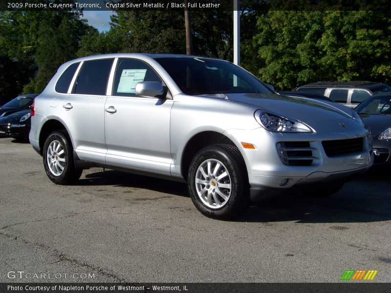 Crystal Silver Metallic / Black Full Leather 2009 Porsche Cayenne Tiptronic