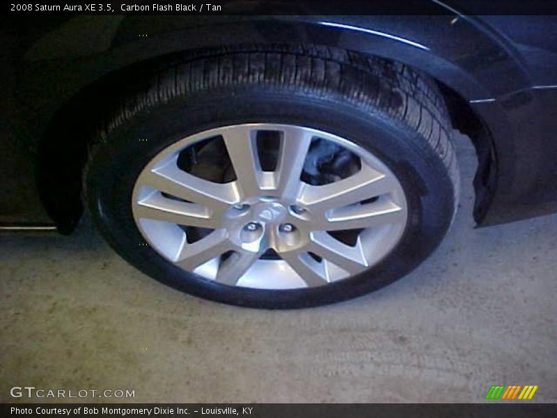 Carbon Flash Black / Tan 2008 Saturn Aura XE 3.5