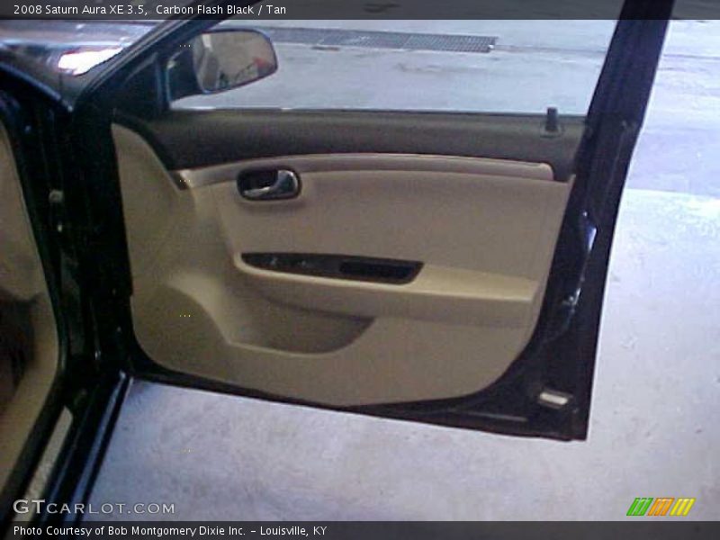 Carbon Flash Black / Tan 2008 Saturn Aura XE 3.5