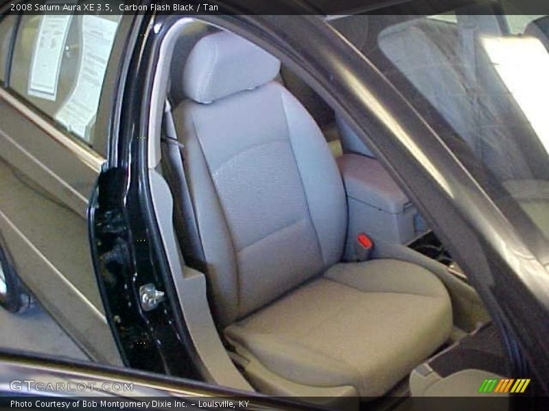 Carbon Flash Black / Tan 2008 Saturn Aura XE 3.5