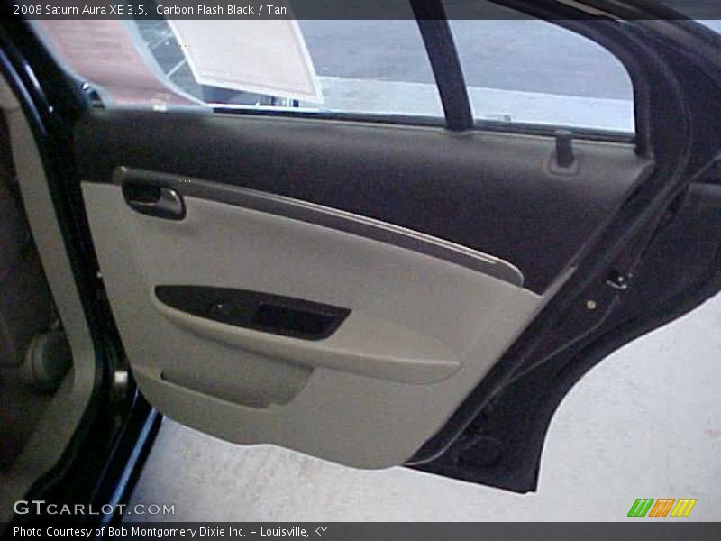 Carbon Flash Black / Tan 2008 Saturn Aura XE 3.5