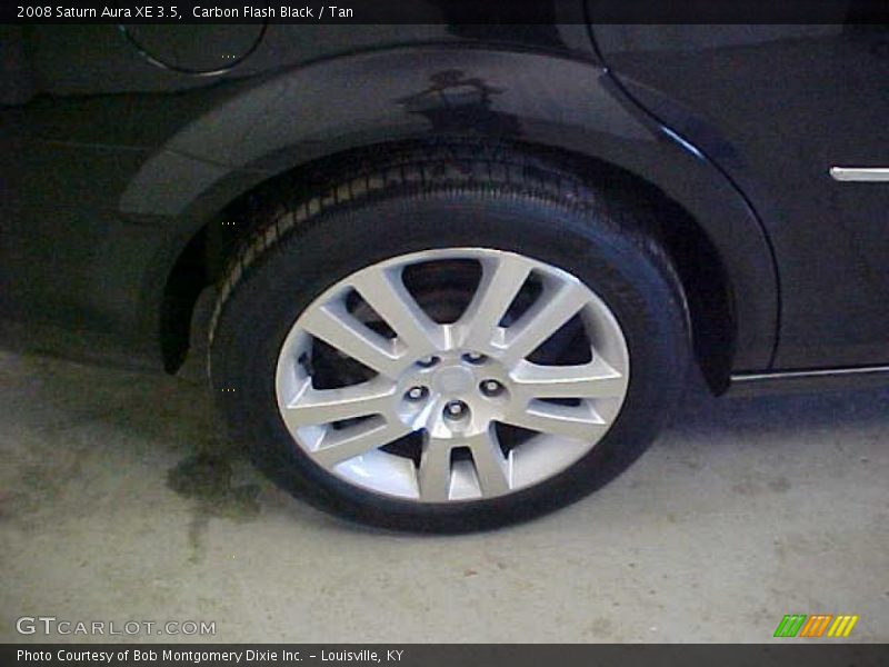 Carbon Flash Black / Tan 2008 Saturn Aura XE 3.5