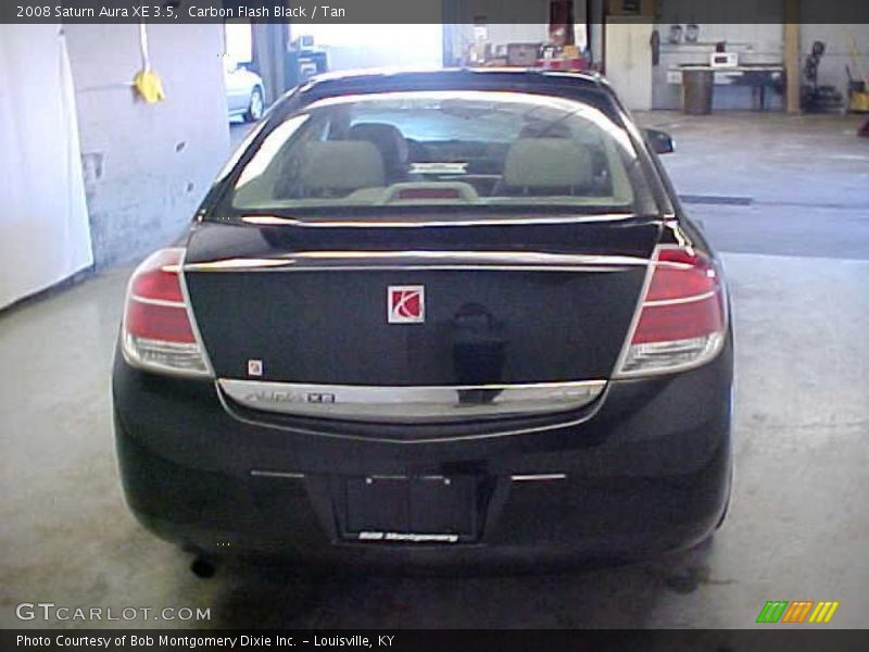 Carbon Flash Black / Tan 2008 Saturn Aura XE 3.5