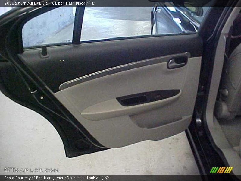 Carbon Flash Black / Tan 2008 Saturn Aura XE 3.5