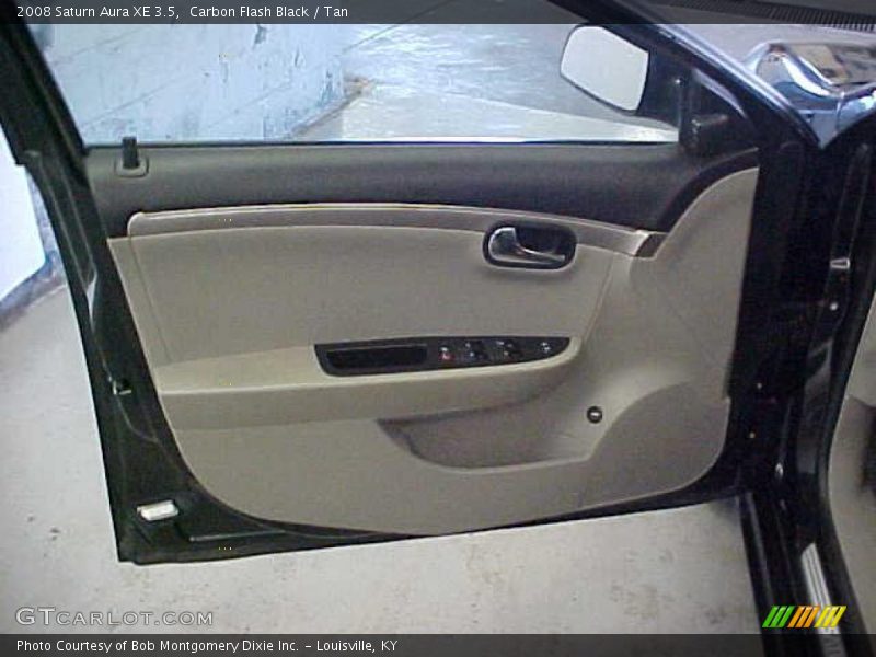 Carbon Flash Black / Tan 2008 Saturn Aura XE 3.5