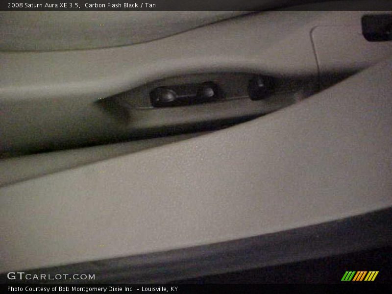 Carbon Flash Black / Tan 2008 Saturn Aura XE 3.5