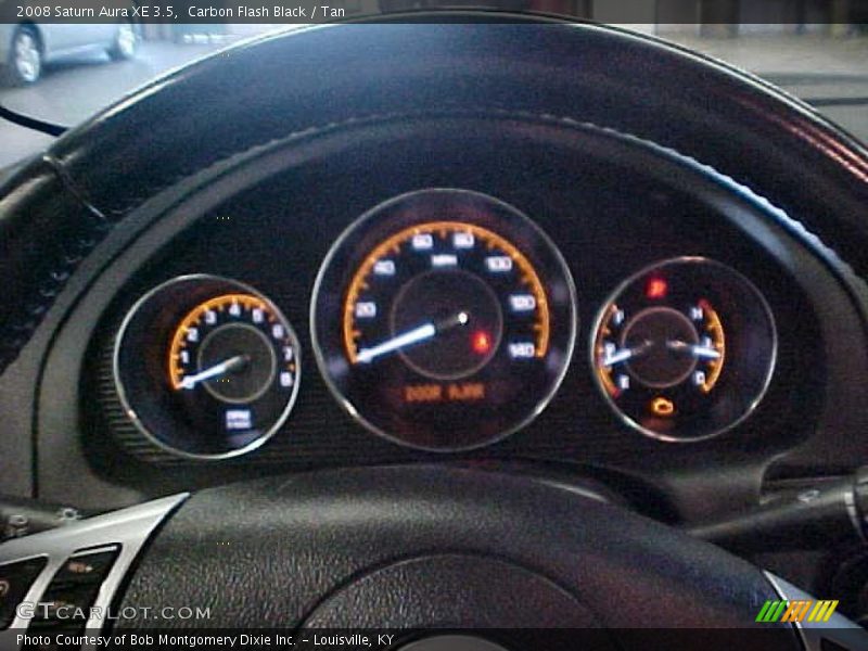 Carbon Flash Black / Tan 2008 Saturn Aura XE 3.5