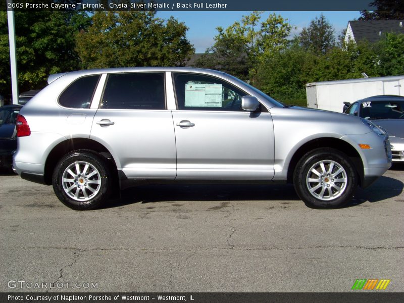 Crystal Silver Metallic / Black Full Leather 2009 Porsche Cayenne Tiptronic