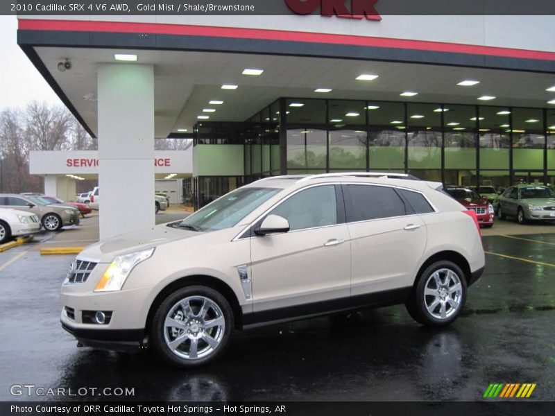 Gold Mist / Shale/Brownstone 2010 Cadillac SRX 4 V6 AWD