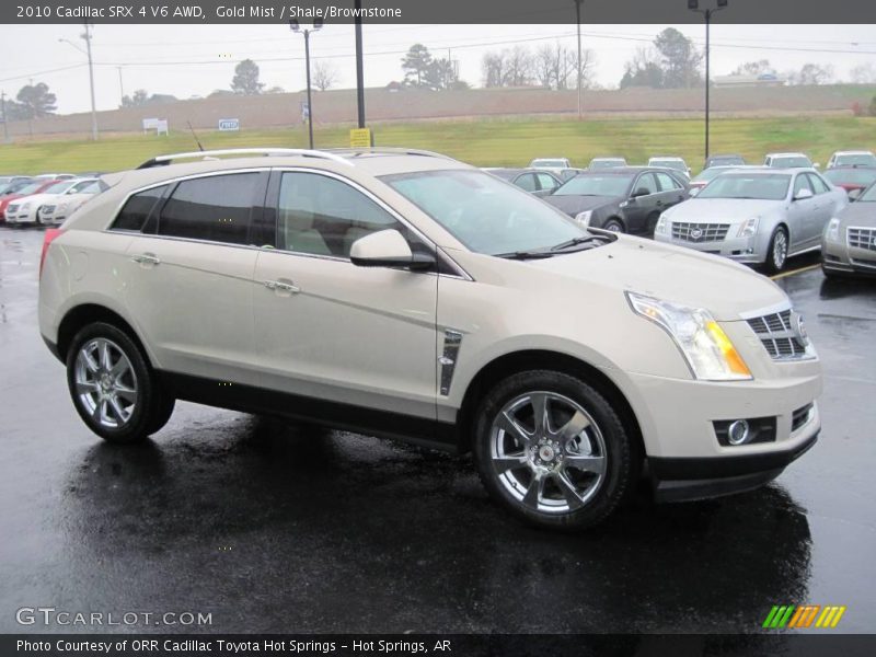 Gold Mist / Shale/Brownstone 2010 Cadillac SRX 4 V6 AWD