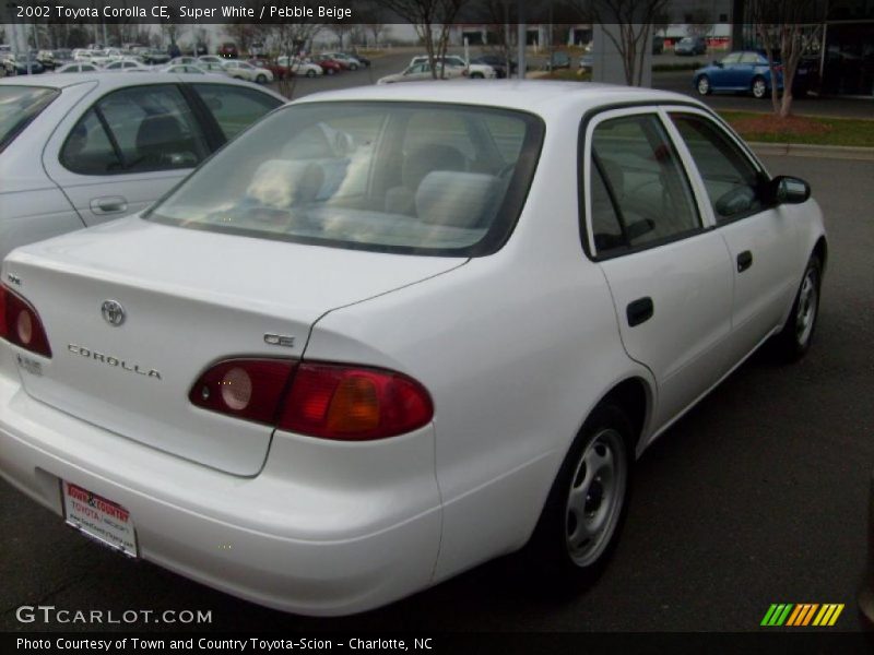 Super White / Pebble Beige 2002 Toyota Corolla CE