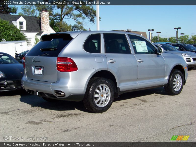 Crystal Silver Metallic / Black Full Leather 2009 Porsche Cayenne Tiptronic