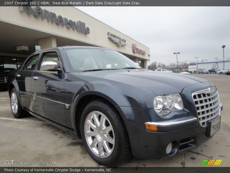 Steel Blue Metallic / Dark Slate Gray/Light Slate Gray 2007 Chrysler 300 C HEMI