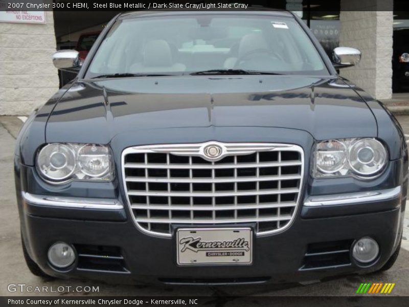 Steel Blue Metallic / Dark Slate Gray/Light Slate Gray 2007 Chrysler 300 C HEMI