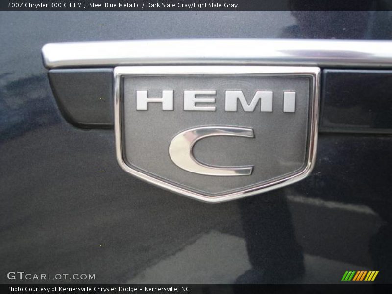 Steel Blue Metallic / Dark Slate Gray/Light Slate Gray 2007 Chrysler 300 C HEMI