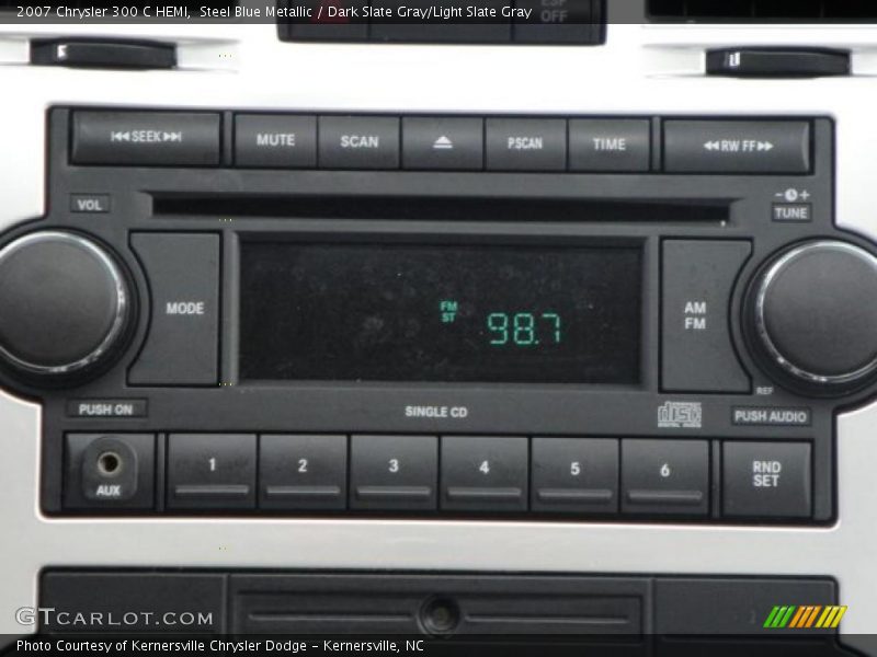 Steel Blue Metallic / Dark Slate Gray/Light Slate Gray 2007 Chrysler 300 C HEMI