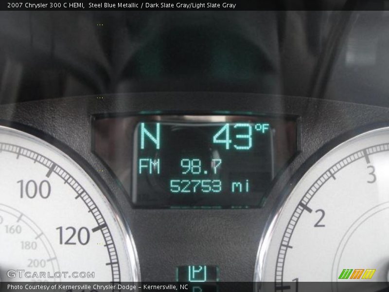 Steel Blue Metallic / Dark Slate Gray/Light Slate Gray 2007 Chrysler 300 C HEMI