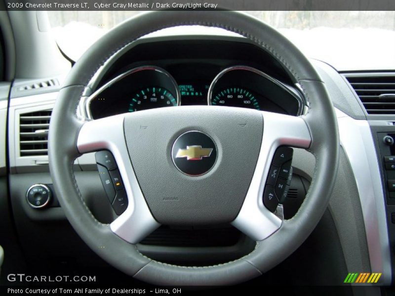 Cyber Gray Metallic / Dark Gray/Light Gray 2009 Chevrolet Traverse LT