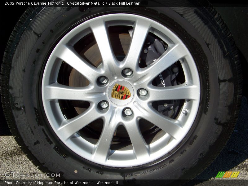 Crystal Silver Metallic / Black Full Leather 2009 Porsche Cayenne Tiptronic