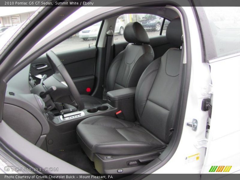 Summit White / Ebony 2010 Pontiac G6 GT Sedan