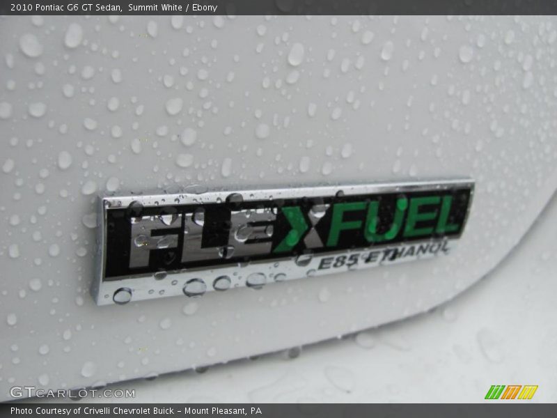 Summit White / Ebony 2010 Pontiac G6 GT Sedan