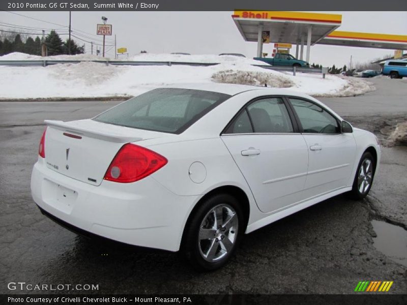 Summit White / Ebony 2010 Pontiac G6 GT Sedan