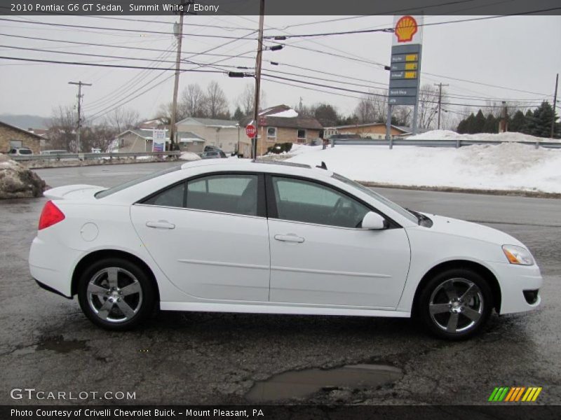 Summit White / Ebony 2010 Pontiac G6 GT Sedan