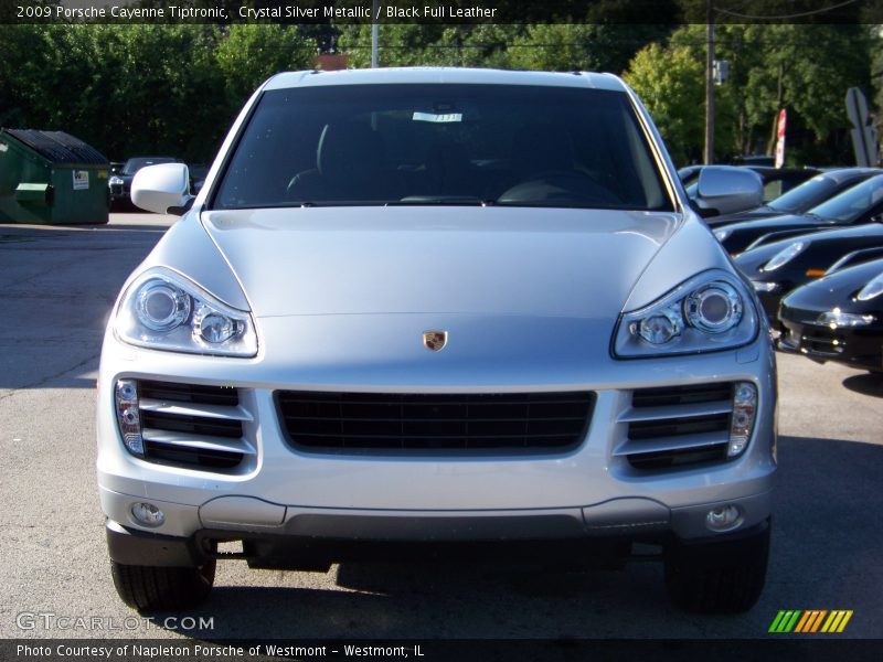 Crystal Silver Metallic / Black Full Leather 2009 Porsche Cayenne Tiptronic