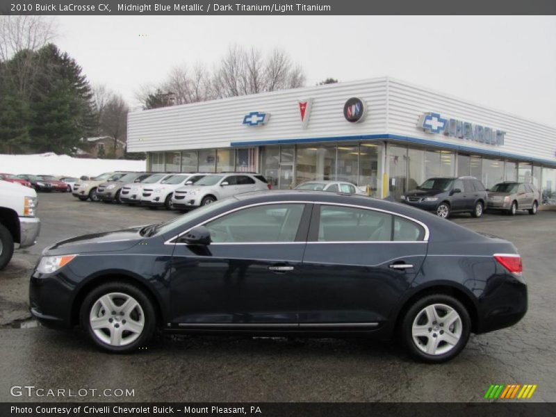 Midnight Blue Metallic / Dark Titanium/Light Titanium 2010 Buick LaCrosse CX