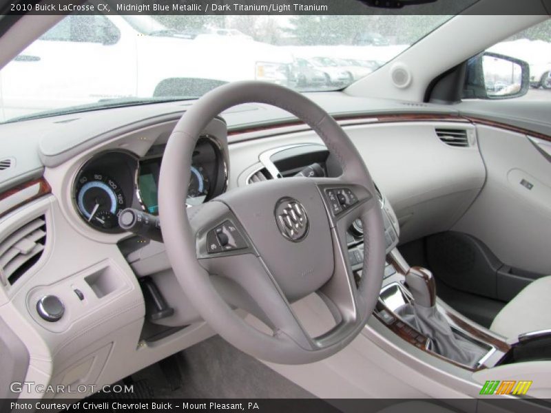 Midnight Blue Metallic / Dark Titanium/Light Titanium 2010 Buick LaCrosse CX