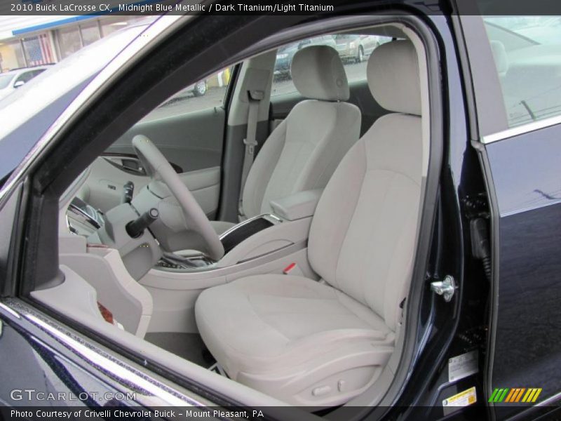 Midnight Blue Metallic / Dark Titanium/Light Titanium 2010 Buick LaCrosse CX