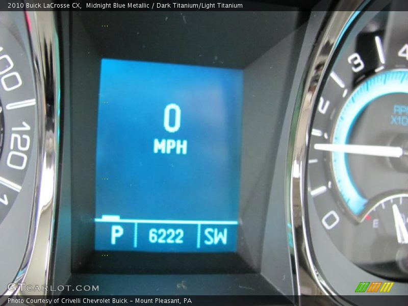 Midnight Blue Metallic / Dark Titanium/Light Titanium 2010 Buick LaCrosse CX