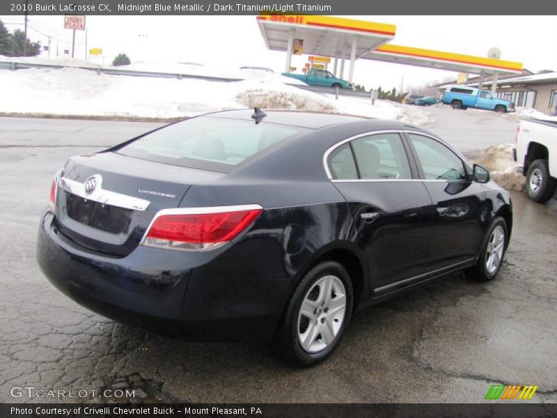 Midnight Blue Metallic / Dark Titanium/Light Titanium 2010 Buick LaCrosse CX