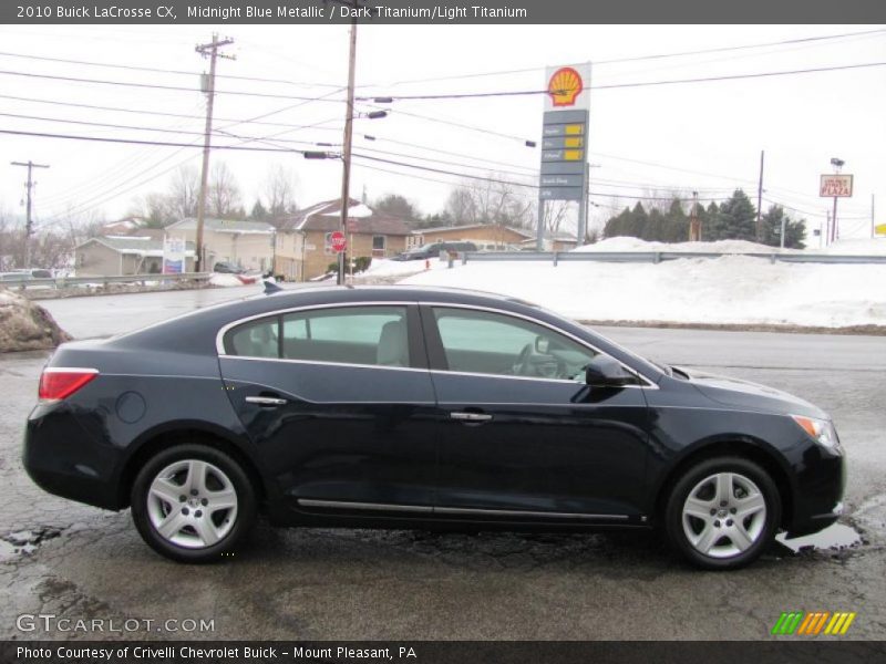 Midnight Blue Metallic / Dark Titanium/Light Titanium 2010 Buick LaCrosse CX