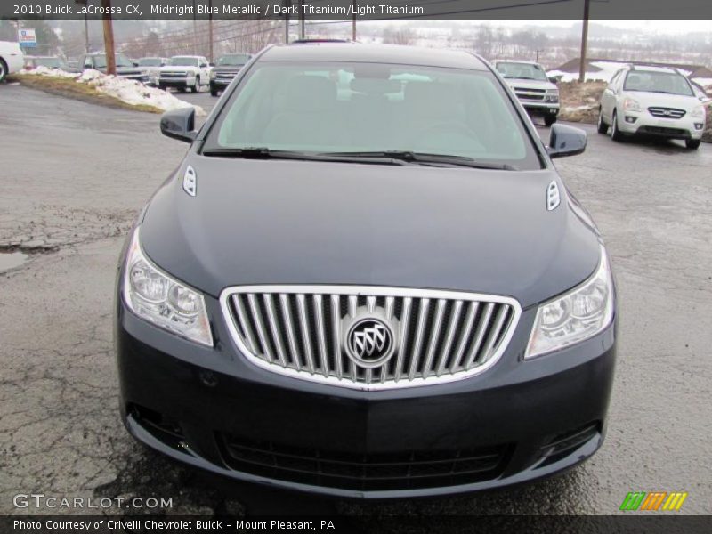 Midnight Blue Metallic / Dark Titanium/Light Titanium 2010 Buick LaCrosse CX