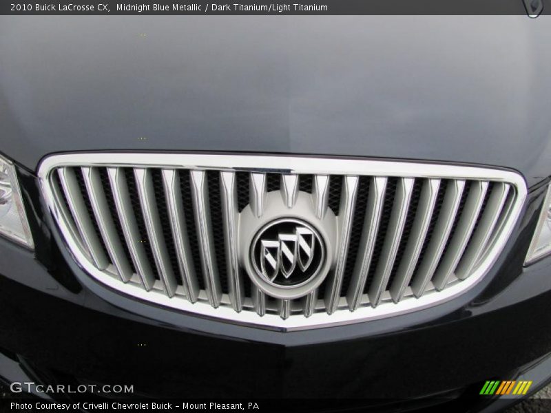 Midnight Blue Metallic / Dark Titanium/Light Titanium 2010 Buick LaCrosse CX