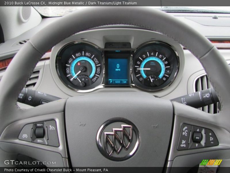 Midnight Blue Metallic / Dark Titanium/Light Titanium 2010 Buick LaCrosse CX