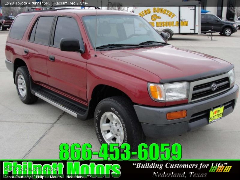 Radiant Red / Gray 1998 Toyota 4Runner SR5