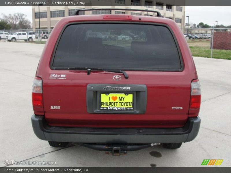 Radiant Red / Gray 1998 Toyota 4Runner SR5