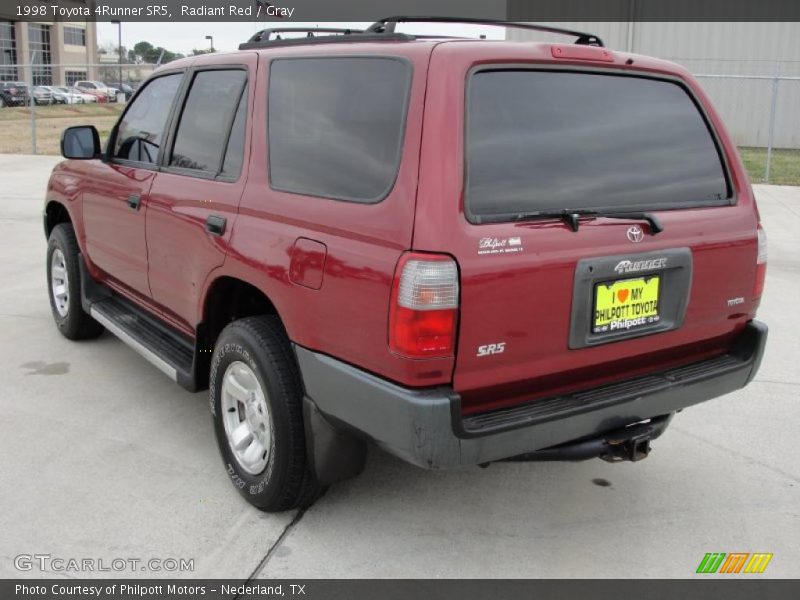Radiant Red / Gray 1998 Toyota 4Runner SR5